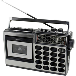 soundmaster RR18SW přenosné rádio FM, AM, KV (AM) funkce nahrávání černá