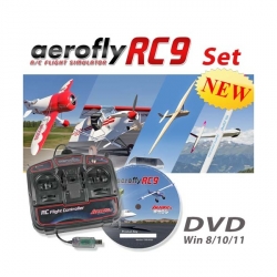 Aerofly RC9 na DVD pro Win8/10/11 s USB ovladačem IKARUS