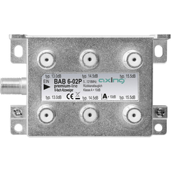 Axing BAB 6-02P odbočka TV kabelu šestinásobný 5 - 1218 MHz