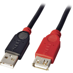 LINDY USB kabel USB 2.0 USB-A zástrčka, USB-A zásuvka 5.00 m černá  42817