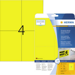Herma 8032 etikety (A4) 105 x 148 mm žlutá 100 ks extra silné Fóliové etikety