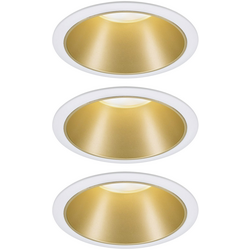 Paulmann 93406 vestavné svítidlo sada 3 ks LED 6.50 W bílá, zlatá