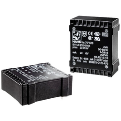 Hahn BV UI 302 0161 transformátor do DPS 2 x 115 V 2 x 9 V 4.0 VA