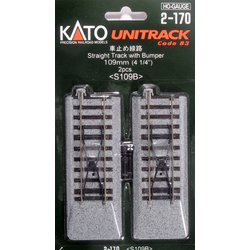 H0 Kato Unitrack 2-170 konec kolejí se zarážedlem 109 mm 2 ks