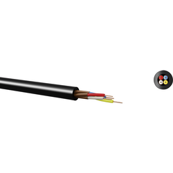 Kabeltronik 640400801 diodový kabel  4 x 0.08 mm² černá metrové zboží