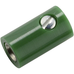 Kahlert Licht  mini laboratorní zásuvka zásuvka, rovná Ø pin: 2.6 mm zelená 1 ks