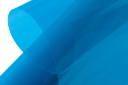 KAVAN nažehlovací fólie 100m - transparentní modrá