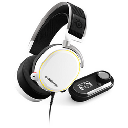 Steelseries ARCTIS PRO+ GAME DAC Gaming Sluchátka Over Ear kabelová stereo bílá, černá Redukce šumu mikrofonu, Potlačení hluku regulace hlasitosti, Vypnutí zvuku mikrofonu