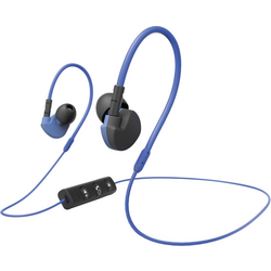 Hama Active BT sportovní špuntová sluchátka Bluetooth®  modrá  headset, regulace hlasitosti, odolné vůči potu