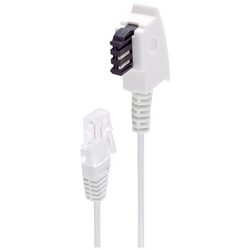 Shiverpeaks DSL kabel [1x telefonní zástrčka TAE-F - 1x RJ45 zástrčka 8p2c] 20 m bílá