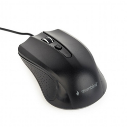 Gembird MUS-4B-01 Wi-Fi myš USB optická černá 4 tlačítko 800 dpi, 1000 dpi, 1200 dpi