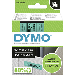 páska do štítkovače  DYMO D1 45019  Barva pásky: zelená Barva písma:černá 12 mm 7 m