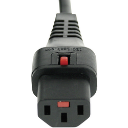 Kash  IEC připojovací kabel C13/C14 IEC C13 zásuvka 10 A - úhlová zástrčka s ochranným kontaktem  černá 3.00 m 1 ks