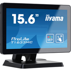 Iiyama Prolite T1633MC-B1 dotykový monitor Energetická třída (EEK2021): F (A - G)  39.6 cm (15.6 palec) 1366 x 768 Pixel 16:9 8 ms VGA, HDMI™, DisplayPort, USB 2.0 TN LED