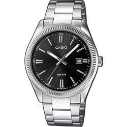 Casio Quartz náramkové hodinky MTP-1302PD-1A1VEF (d x š x v) 44.2 x 38.5 x 9.2 mm stříbrná Materiál pouzdra=mosaz materiál řemínku=nerezová ocel