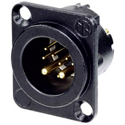 Neutrik NC10MD-LX-B-CON XLR konektor přírubová zástrčka, rovná Pólů: 10  černá 1 ks