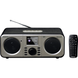 Lenco DAR-030 stolní rádio DAB+, FM Bluetooth  funkce alarmu černošedá