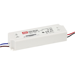 Mean Well LPV-35-12 napájecí zdroj pro LED konstantní napětí 36 W 0 - 3 A 12 V/DC bez možnosti stmívání, ochrana proti přepětí