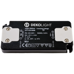 Deko Light FLAT, CV, UT12V/6W LED driver konstantní napětí 6 W 0 - 500 mA 12 V