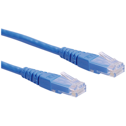 Roline 21.15.1564 RJ45 síťové kabely, propojovací kabely CAT 6 U/UTP 5.00 m modrá  1 ks