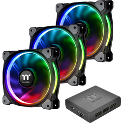 Thermaltake RIING PLUS 12 LED RGB PC větrák s krytem RGB (š x v x h) 120 x 120 x 25 mm včetně LED osvětlení