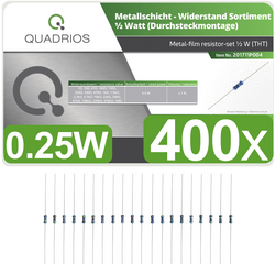 Quadrios  201711P004  201711P004  sada metalizovaných rezistorů    axiální    0.5 W  1 %  400 ks