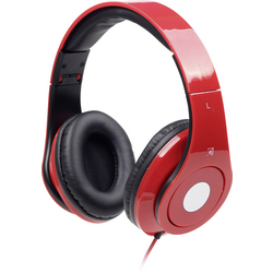 Gembird Detroit sluchátka On Ear kabelová červená složitelná, headset