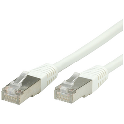 Value 21.99.1336 RJ45 síťové kabely, propojovací kabely CAT 6 S/FTP 1.00 m bílá  1 ks