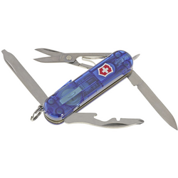 Victorinox Midnite Manager 0.6366.T2 švýcarský kapesní nožík s LED světlem počet funkcí 10 modrá (transparentní)