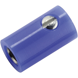 Kahlert Licht  mini laboratorní zásuvka zásuvka, rovná Ø pin: 2.6 mm modrá 1 ks