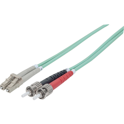 Intellinet 751131 optické vlákno optické vlákno kabel [1x ST zástrčka - 1x zástrčka LC] 50/125 µ Multimode OM3 5.00 m