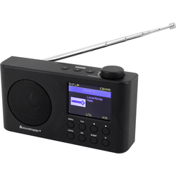 soundmaster IR6500SW internetové stolní rádio internetové, DAB+, FM Bluetooth, USB, Wi-Fi, internetové rádio  s akumulátorem černá