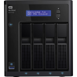 WD My Cloud™ EX4100 NAS server 8 TB 4 Bay vybaven s WD RED, integrovaný displej, Business Cloud  WDBWZE0080KBK-EESN