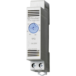 Finder termostat do skříňového rozvaděče 7T.81.0.000.2303 250 V/AC 1 spínací kontakt (d x š x v) 88.8 x 17.5 x 47.8 mm  1 ks
