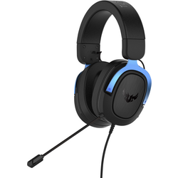 Asus TUF H3 Gaming Sluchátka Over Ear kabelová 7.1 Surround černá, modrá