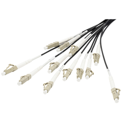 Digitus DK-2433CU100BK-BBB optické vlákno optické vlákno kabel [1x LC/UPC zástrčka - 1x LC/UPC zástrčka] 50/125 µ Multimode OM4 100 m