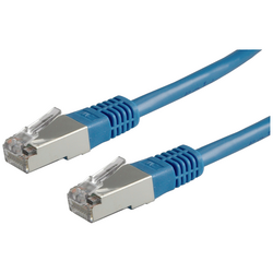 Value 21.99.1364 RJ45 síťové kabely, propojovací kabely CAT 6 S/FTP 5.00 m modrá  1 ks