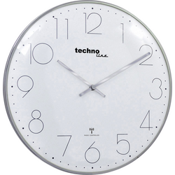 Techno Line WT 8235 chrom-optik DCF nástěnné hodiny 350 mm x 25 mm chrom