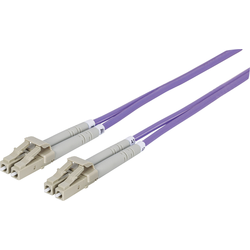 Intellinet 750875 optické vlákno optické vlákno kabel [1x zástrčka LC - 1x zástrčka LC] 50/125 µ Multimode OM4 1.00 m