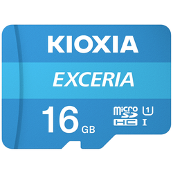 Kioxia EXCERIA paměťová karta microSDHC 16 GB UHS-I nárazuvzdorné, vodotěsné