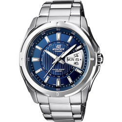 Casio Quartz náramkové hodinky EF-129D-2AVEF (d x š x v) 49 x 44.8 x 10.4 mm nerezová ocel Materiál pouzdra=nerezová ocel materiál řemínku=nerezová ocel