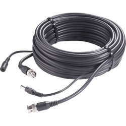 Sygonix SY-4714568 napájecí, video prodlužovací kabel [1x BNC zástrčka, DC zásuvka 5,5 mm - 1x BNC zástrčka, DC zástrčka 5.5 mm] 40.00 m černá