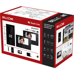 Bellcome  Advanced 7" Video-Kit 2 Familie    domovní video telefon  kabelový  kompletní sada  14dílná  černá