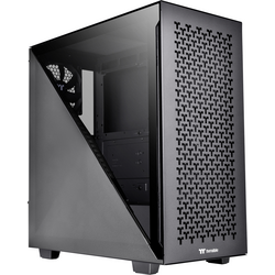Thermaltake Divider 300 TG Air Black midi tower PC skříň černá 2 předinstalované ventilátory, boční okno, prachový filtr