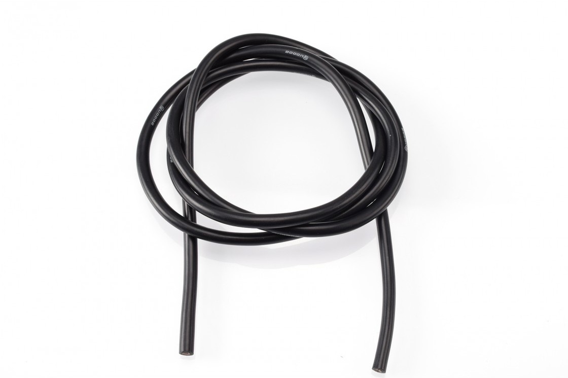 12AWG/3,3qmm silikon kabel (černý/1m) RUDDOG