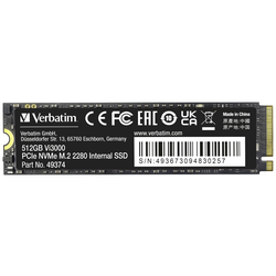 Verbatim Vi3000 512 GB interní SSD disk NVMe/PCIe M.2 PCIe NVMe 3.0 x4 Retail 49374