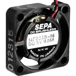 SEPA MFB25B05 axiální ventilátor 5 V/DC 23 l/min (d x š x v) 25 x 25 x 6.5 mm