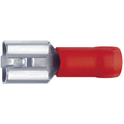 Klauke 8201 faston zásuvka  Šířka zástrčky: 2.8 mm Tloušťka konektoru: 0.5 mm 180 ° částečná izolace červená 1 ks