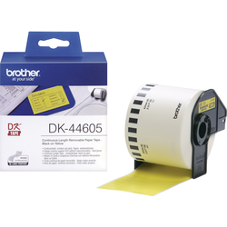 Brother DK-44605 etikety v roli 62 mm x 30.48 m papír žlutá 1 ks přemístitelné DK44605 univerzální etikety