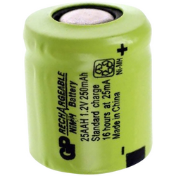 GP Batteries GP25AAH speciální akumulátor 1/3 AA Flat-Top  Ni-MH 1.2 V 250 mAh